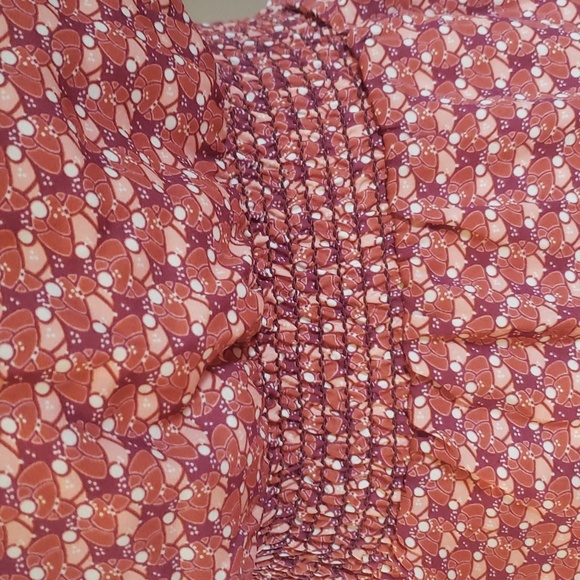 Max Studio pink and salmon colored light weight large top - Picture 6 of 13